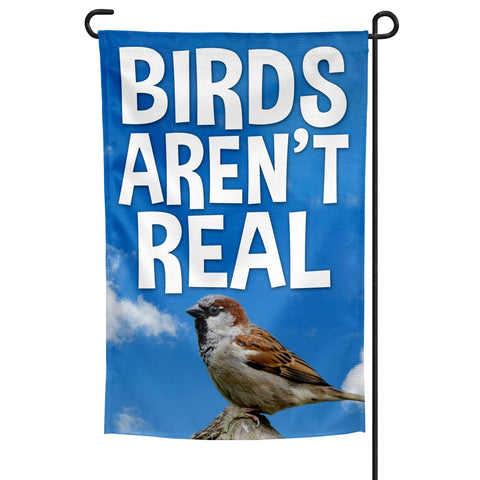 Birds Aren't Real Garden Flag - The Original Underground / theoriginalunderground.com