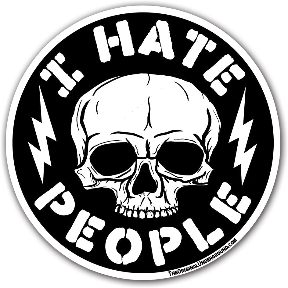 I Hate People Sticker - True Jersey