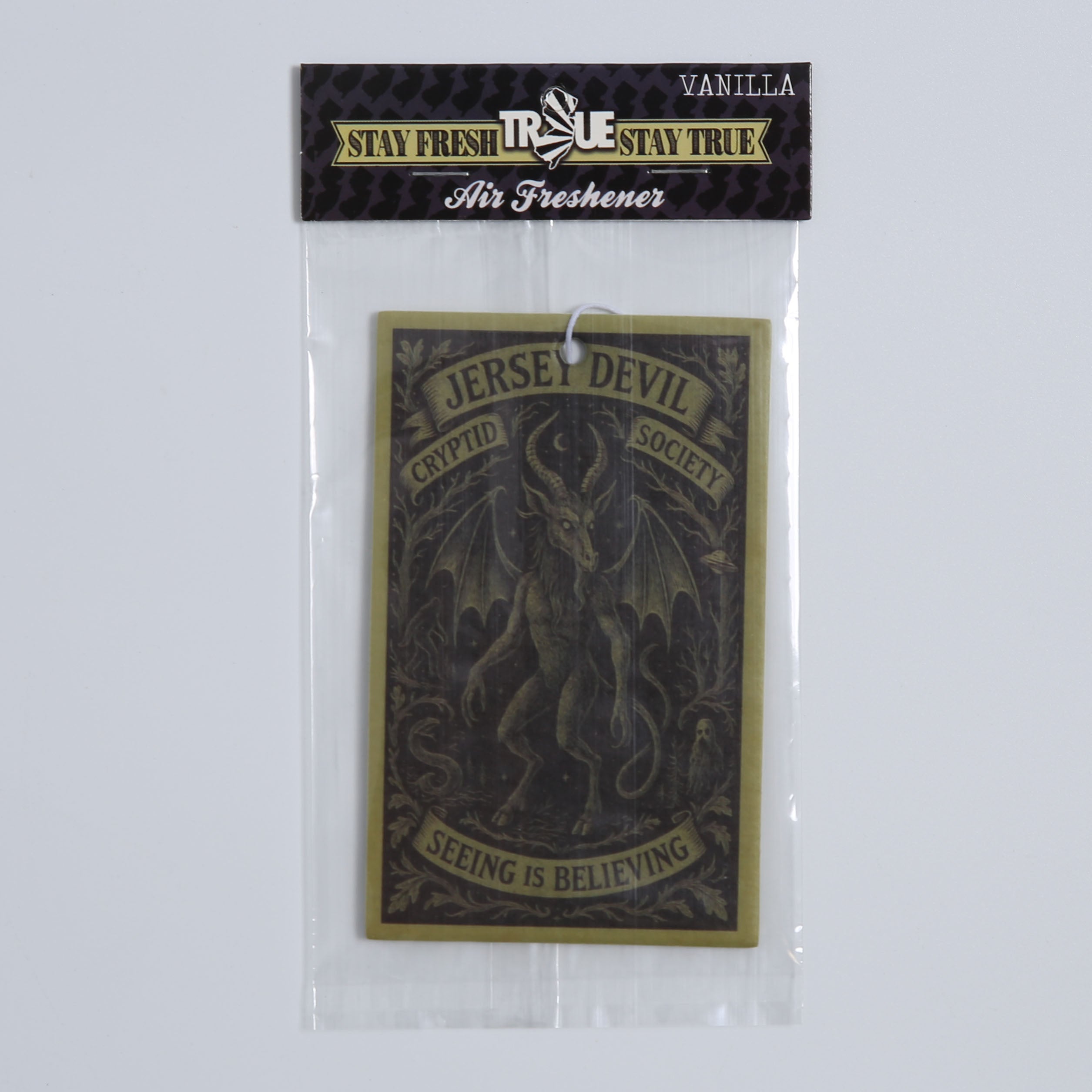 Jersey Devil Cryptid Society Air Freshener - True Jersey