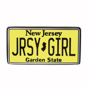 Jersey Girl License Plate Enamel Pin - Shady Front