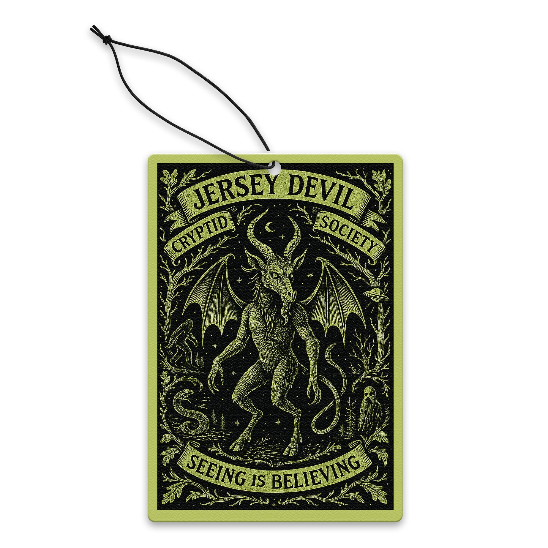 Jersey Devil Cryptid Society Air Freshener - True Jersey