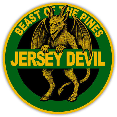Jersey Devil Highway Sign Sticker