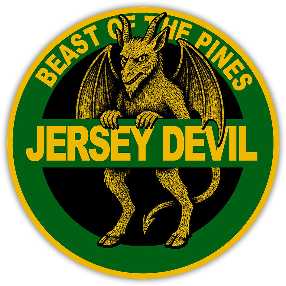 Jersey Devil Highway Sign Sticker - True Jersey