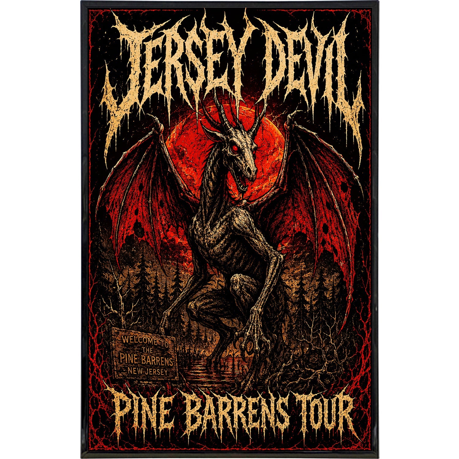 Jersey Devil Pine Barrens Tour Print - True Jersey