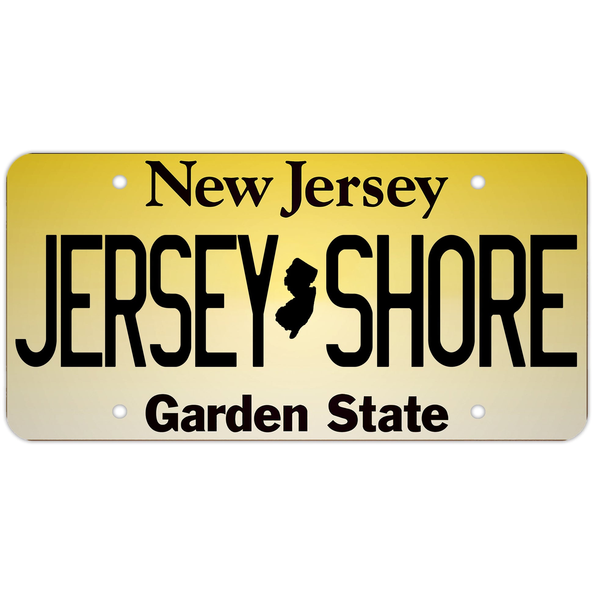 Jersey Shore Decorative  License Plate - Shady Front