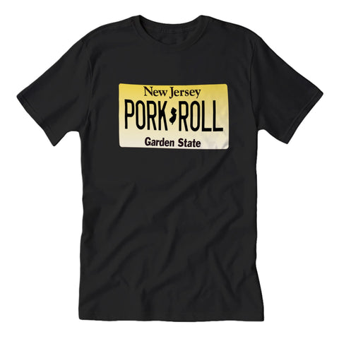Pork Roll License Plate Guys Shirt