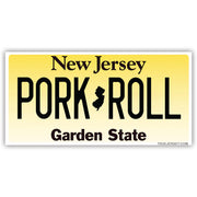 Pork Roll License Plate Sticker - True Jersey