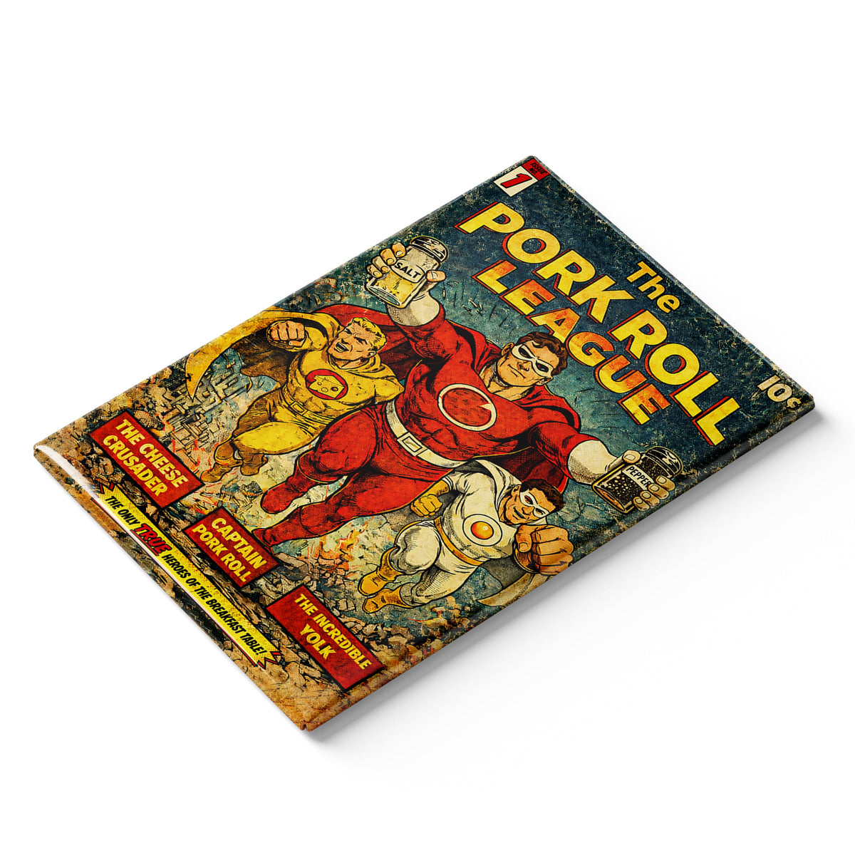Pork Roll League Comic Book Fridge Magnet - True Jersey