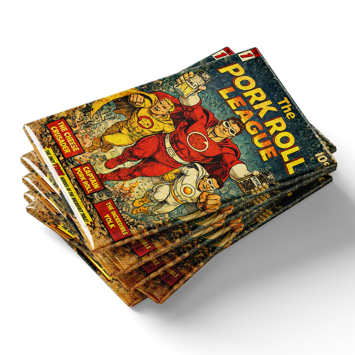Pork Roll League Comic Book Fridge Magnets -True Jersey