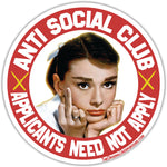 Anti Social Club Car Magnet