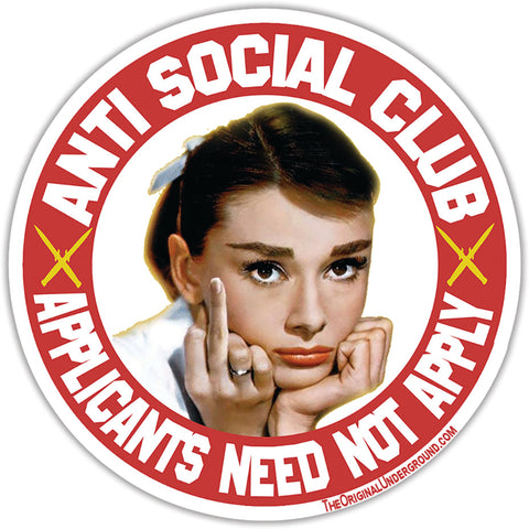 Anti Social Club Car Magnet