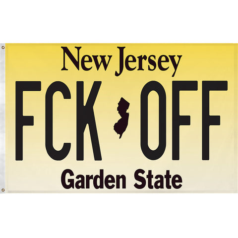 License Plate "FCK OFF" Flag