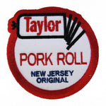 Taylor Ham Pork Roll Embroidered Patch - Shady Front / Wholesale Prints, Patches, Buttons, Greetings Cards, New Jersey Apparel, Stickers, Accessories