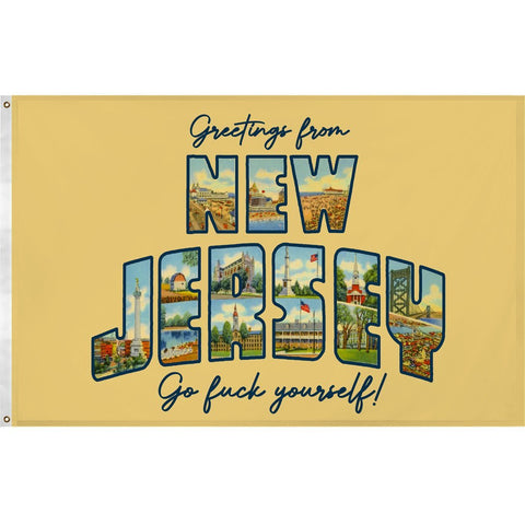Greetings from New Jersey Flag - True Jersey